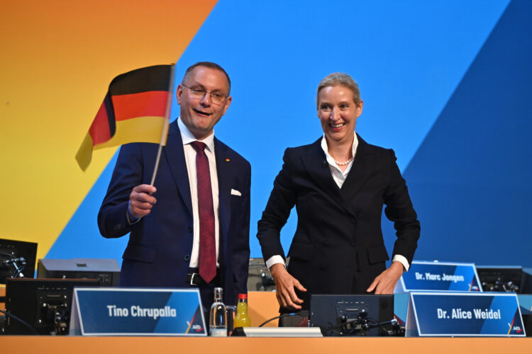 Far-right Alternative for Germany party reelects leaders as protesters and police clash